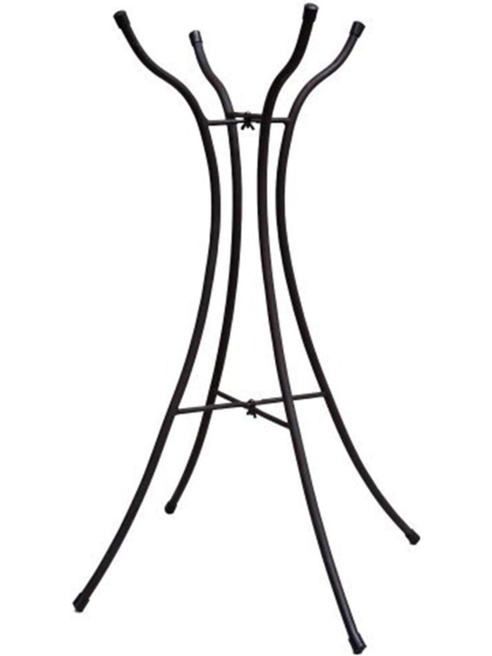 31" Tall Metal Hourglass Bird Bath Stand for Outdoor Garden | Weatherproof